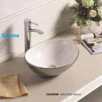 commercial construction luxury bathroom vanities small wash basin mini ceramic chrome vessel sink