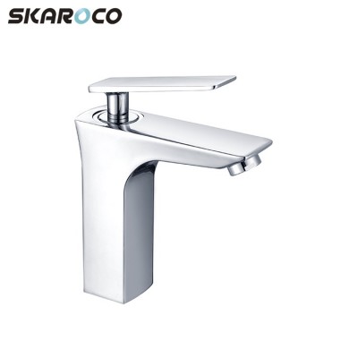 Chrome Polished Basin Taps Basin Faucet Black Painted Bathroom Mixer Basin Faucet