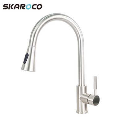 New Design Industrial Deck Mounted Antique Kitchen Tap Faucets Brushed Nickel Kitchen Taps Faucet