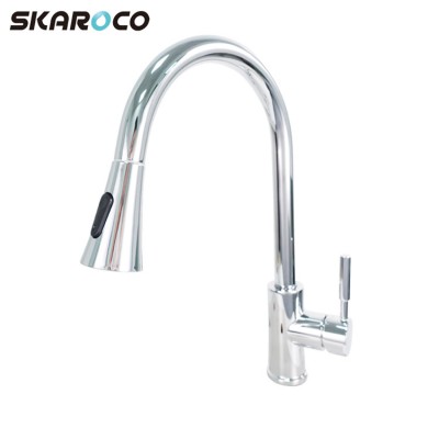 Promotional Product Israel Style Single Hole Modern Luxurious Tap Single Handle Chrome Kitchen Faucet