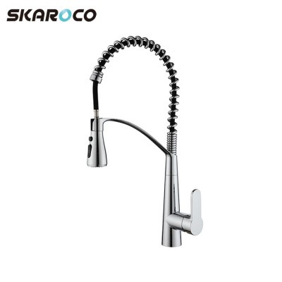 High Quality Pull Out Sprayer Kitchen Taps Single Handle Kitchen Sink Faucet