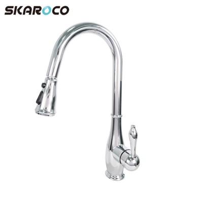 Promotional Product Deck Mounted Swivel Spout Kitchen Taps Single Hole Pull Out Kitchen Faucet