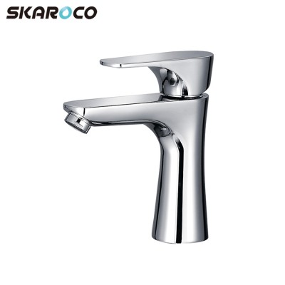 Low Price Wash Bathroom Faucet Supplying Hot And Cold Water Basin Tap Zinc Alloy Handle Bathroom Tap