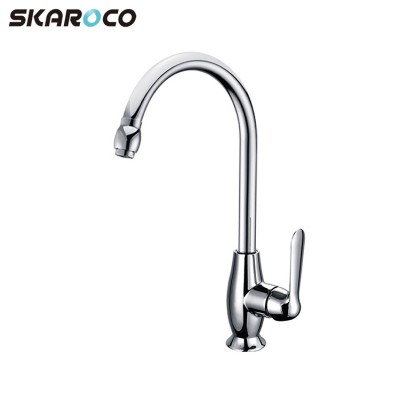 High Quality Brass Cartridge Holder Kitchen Taps Single Handle Single Hole Kitchen Faucet