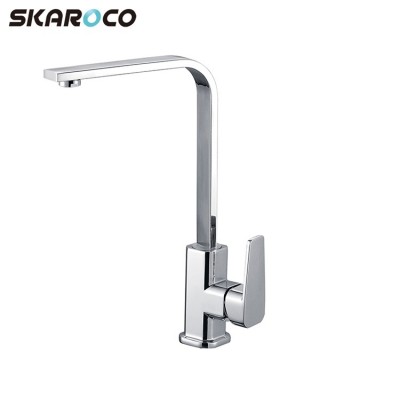 Factory Direct Sale Unique Single Handle Kitchen Tap Chrome Sink Faucets