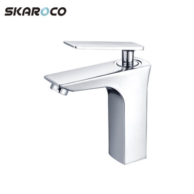 Bathroom Single Handle Basin Faucet Black Plated Sanitary Ware Basin Faucet