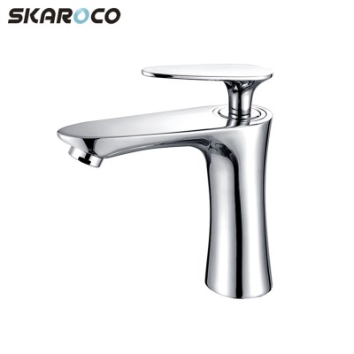 Brand New Chrome Wash Faucet Basin Mixer Zinc Alloy Handle Deck Mounted Bathroom Tap